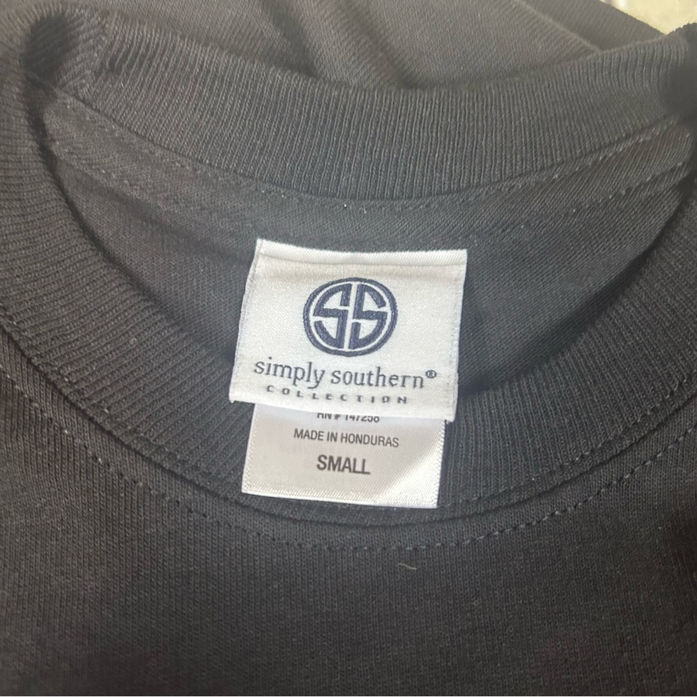Simply Southern state of mind black long sleeve t-shirt - Picture 10 of 11